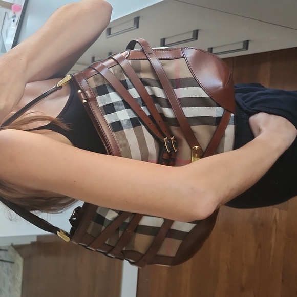 Burberry leather and Nova check purse - Picture 5 of 5